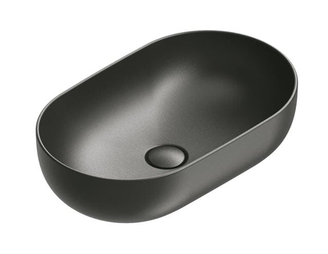 CATALANO SFERA umyvadlová mísa 60 cm, bez přepadu, Cataglaze+Silver Titanium, matná černá 0522610022 Obrázek - Hlavní obrázek