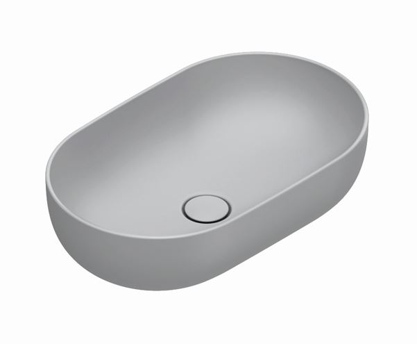 CATALANO SFERA umyvadlová mísa 60 cm, bez přepadu, Cataglaze+Silver Titanium, cemento matt 0522610023 Obrázek - Hlavní obrázek
