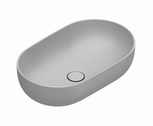 CATALANO SFERA umyvadlová mísa 60 cm, bez přepadu, Cataglaze+Silver Titanium, cemento matt
