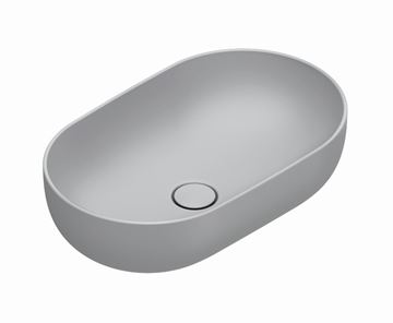 CATALANO SFERA umyvadlová mísa 60 cm, bez přepadu, Cataglaze+Silver Titanium, cemento matt