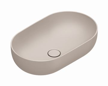 CATALANO SFERA umyvadlová mísa 60 cm, bez přepadu, Cataglaze+Silver Titanium, seta matt