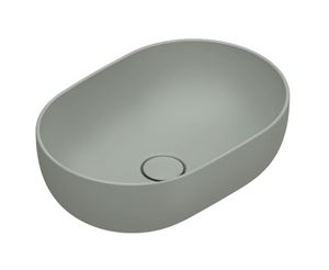 CATALANO SFERA umyvadlová mísa 50 cm, bez přepadu, Cataglaze+Silver Titanium, acqua matt