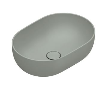 CATALANO SFERA umyvadlová mísa 50 cm, bez přepadu, Cataglaze+Silver Titanium, acqua matt