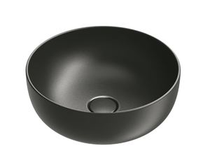CATALANO SFERA umyvadlová mísa 42 cm, bez přepadu, Cataglaze+Silver Titanium, matná černá
