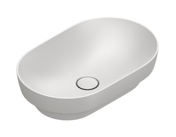 CATALANO SFERA umyvadlová mísa 55 cm, bez přepadu, Cataglaze+Silver Titanium, matná bílá
