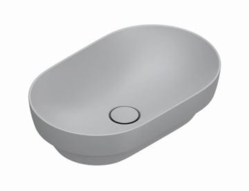 CATALANO SFERA umyvadlová mísa 55 cm, bez přepadu, Cataglaze+Silver Titanium, cemento matt