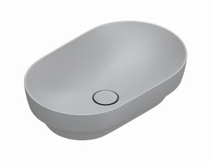 CATALANO SFERA umyvadlová mísa 55 cm, bez přepadu, Cataglaze+Silver Titanium, cemento matt