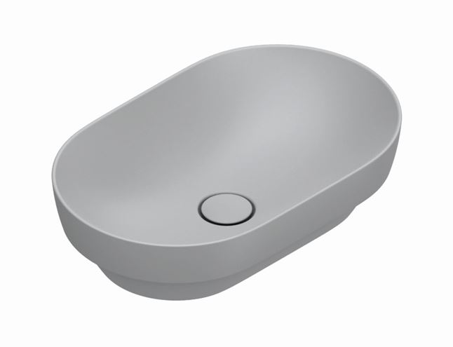 CATALANO SFERA umyvadlová mísa 55 cm, bez přepadu, Cataglaze+Silver Titanium, cemento matt 0524550023 Obrázek - Hlavní obrázek