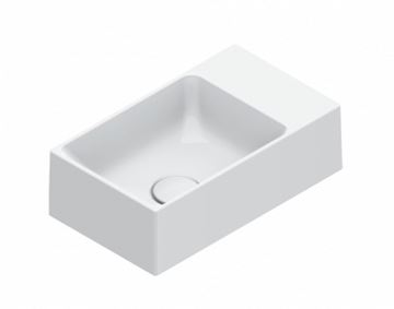 CATALANO PREMIUM umývátko 40 cm, bez přepadu, Cataglaze+Silver Titanium