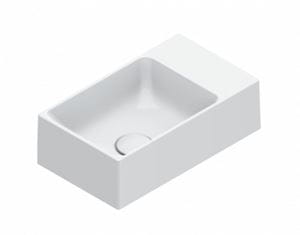 CATALANO PREMIUM umývátko 50 cm, bez přepadu, Cataglaze+Silver Titanium, matná bílá
