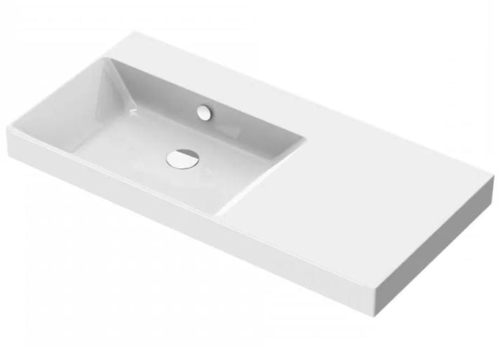 CATALANO ZERO umyvadlo 100 cm, s přepadem, Cataglaze+Silver Titanium 0121040001 Obrázek - fotka