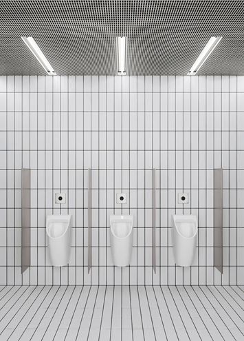 CATALANO COMFORT pisoár, zadní přívod vody, SaveWater splachování, Cataglaze+Silver Titanium 0932640001 Obrázek - fotka