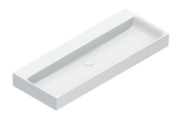 CATALANO PREMIUM umyvadlo 120 cm, bez přepadu, Cataglaze+Silver Titanium