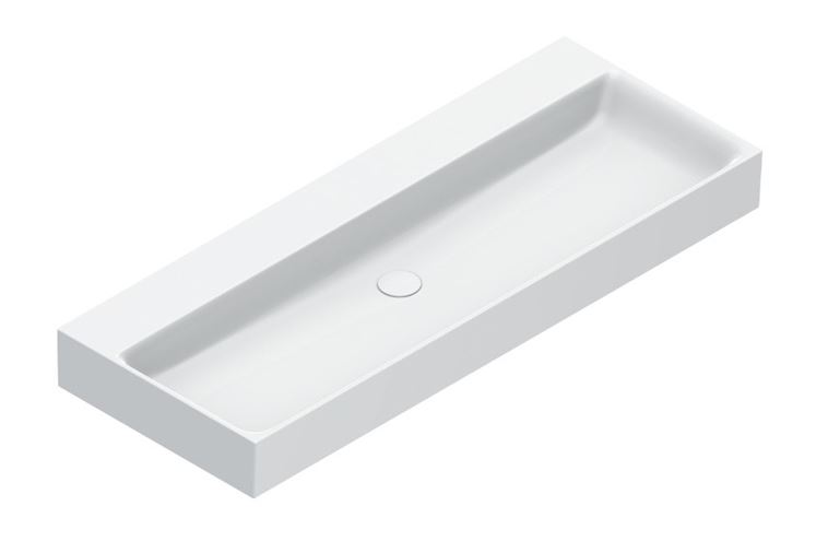 CATALANO PREMIUM umyvadlo 120 cm, bez přepadu, Cataglaze+Silver Titanium 0221200001 Obrázek - Hlavní obrázek