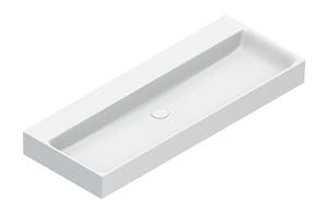 CATALANO PREMIUM umyvadlo 120 cm, bez přepadu, Cataglaze+Silver Titanium