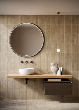 CATALANO SFERA umyvadlová mísa 42 cm, bez přepadu, Cataglaze+Silver Titanium, matná černá 0523430022 Obrázek - fotka