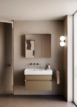 CATALANO PREMIUM umyvadlo 80 cm, s přepadem, Cataglaze+Silver Titanium 0220840001 Obrázek - fotka