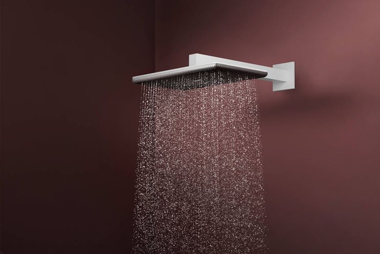HANSGROHE RAINDANCE ALIVE Q 340 1JET horní sprcha 340x210 mm, matná bílá 24530700 Obrázek - fotka