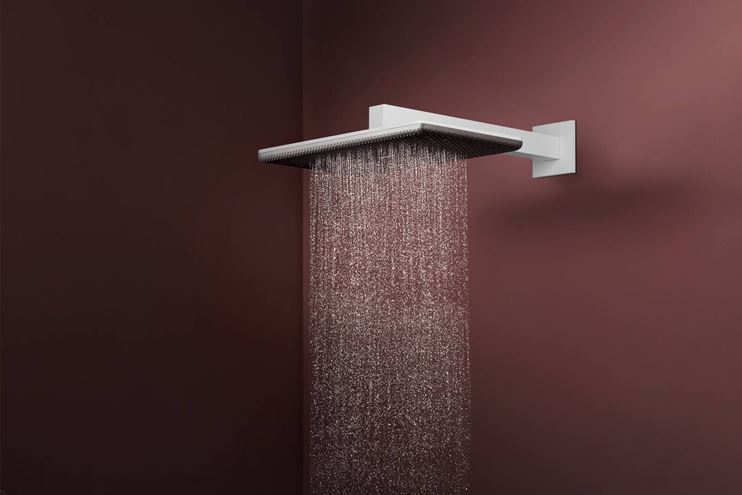 HANSGROHE RAINDANCE ALIVE Q 340 1JET horní sprcha 340x210 mm, matná bílá 24530700 Obrázek - fotka