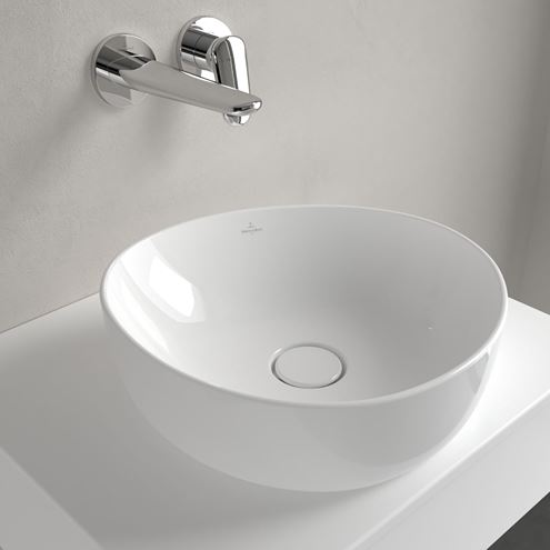 VILLEROY & BOCH ANTAO umyvadlová mísa 40 cm, bez přepadu, CeramicPlus, alpská bílá 4A7240R1 Obrázek - fotka