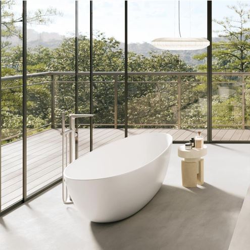 VILLEROY & BOCH ANTAO volně stojící vana 170x75 cm, pro 2 osoby, s nožičkami, quaryl UBQ170TAO7V-01 Obrázek - fotka