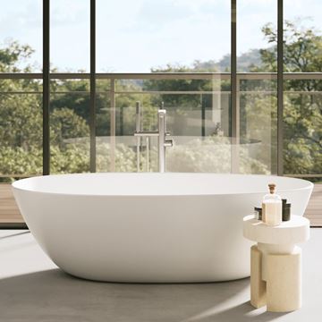 VILLEROY & BOCH ANTAO volně stojící vana 170x75 cm, pro 2 osoby, s nožičkami, quaryl UBQ170TAO7V-01 Obrázek - fotka