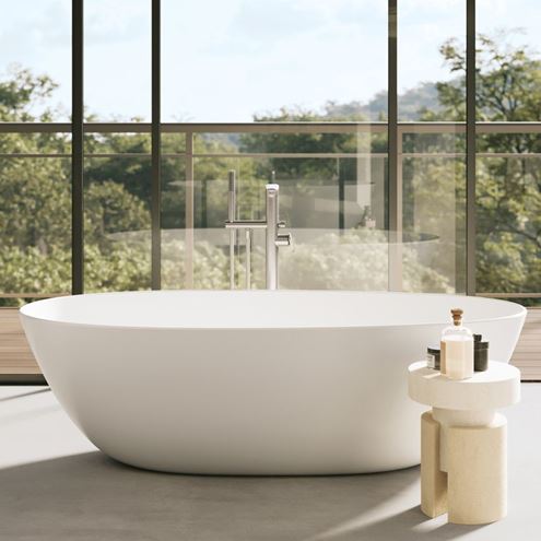 VILLEROY & BOCH ANTAO volně stojící vana 170x75 cm, pro 2 osoby, s nožičkami, quaryl UBQ170TAO7V-01 Obrázek - fotka