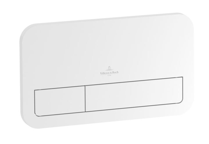 VILLEROY & BOCH O.NOVO závěsné WC s montážním prvkem ViConnect, Rimless splachování, SoftClose sedátko, bílé tlačítko 5660D301 Obrázek - fotka
