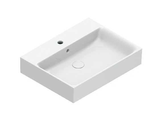 CATALANO PREMIUM umyvadlo 60 cm, s otvorem pro baterii a přepadem, Cataglaze+Silver Titanium 0220601001 Obrázek - Hlavní obrázek