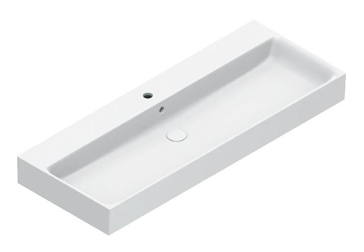 CATALANO PREMIUM umyvadlo 120 cm, s 1 otvorem pro baterii a přepadem, Cataglaze+Silver Titanium 0221201001 Obrázek - Hlavní obrázek