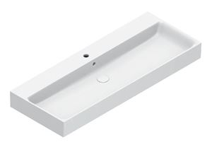 CATALANO PREMIUM umyvadlo 120 cm, s 1 otvorem pro baterii a přepadem, Cataglaze+Silver Titanium