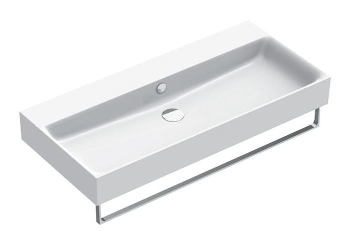 CATALANO PREMIUM umyvadlo 100 cm, s přepadem, Cataglaze+Silver Titanium 0221000001 Obrázek - fotka