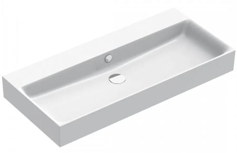 CATALANO PREMIUM umyvadlo 100 cm, s přepadem, Cataglaze+Silver Titanium 0221000001 Obrázek - Hlavní obrázek