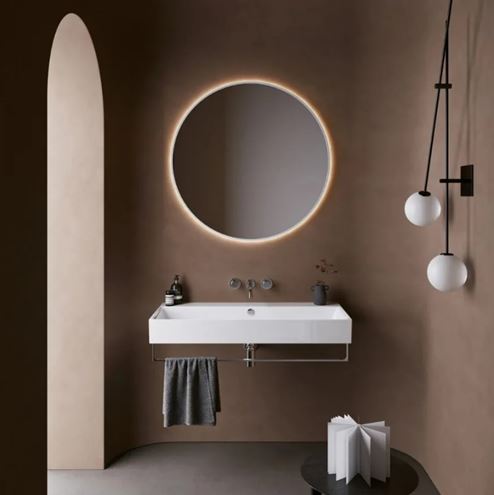 CATALANO PREMIUM umyvadlo 100 cm, s přepadem, Cataglaze+Silver Titanium 0221000001 Obrázek - fotka