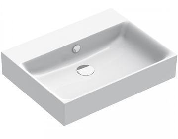 CATALANO PREMIUM umyvadlo 60 cm, s přepadem, Cataglaze+Silver Titanium