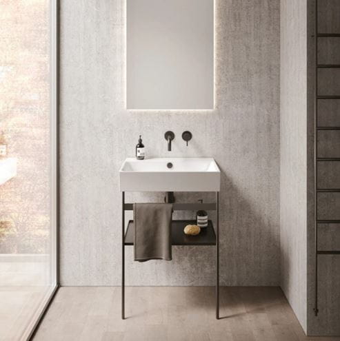 CATALANO PREMIUM umyvadlo 60 cm, s přepadem, Cataglaze+Silver Titanium 0220600001 Obrázek - fotka