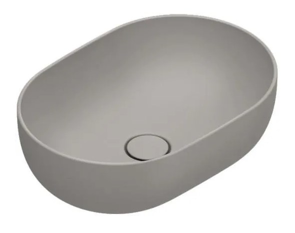CATALANO SFERA umyvadlová mísa 50 cm, bez přepadu, Cataglaze+Silver Titanium, tortora matt 0522500032 Obrázek - Hlavní obrázek