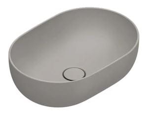 CATALANO SFERA umyvadlová mísa 50 cm, bez přepadu, Cataglaze+Silver Titanium, tortora matt
