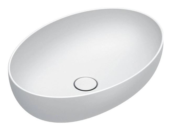 CATALANO SFERA umyvadlová mísa 60 cm, bez přepadu, Cataglaze+Silver Titanium, matná bílá  0522600021 Obrázek - Hlavní obrázek