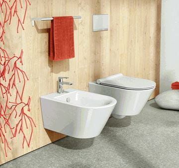 CATALANO ZERO závěsné WC, Silentech splachování, Cataglaze+Silver Titanium, lesklá bílá  0111550001 Obrázek - fotka