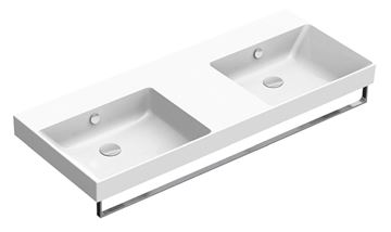 CATALANO ZERO dvojumyvadlo 125 cm, s přepadem, Cataglaze+Silver Titanium 0121270001 Obrázek - fotka