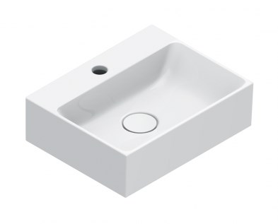 CATALANO PREMIUM umývátko 40 cm, s otvorem pro baterii, bez přepadu, Cataglaze+Silver Titanium 0220421001 Obrázek - Hlavní obrázek