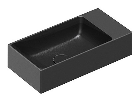 CATALANO PREMIUM umývátko 40 cm, bez přepadu, Cataglaze+Silver Titanium, matná černá 0220410022 Obrázek - Hlavní obrázek