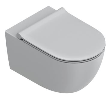CATALANO SFERA závěsné WC, Silentech 2.0 splachování, Cataglaze+Silver Titanium, cemento matt 