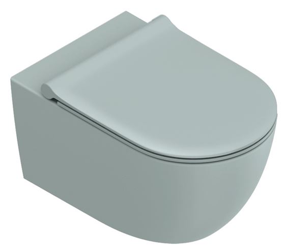 CATALANO SFERA závěsné WC, Silentech splachování, Cataglaze+Silver Titanium, acqua matt 0511750028 Obrázek - Hlavní obrázek