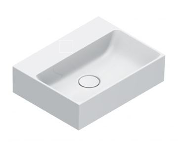 CATALANO PREMIUM umývátko 40 cm, bez přepadu, Cataglaze+Silver Titanium