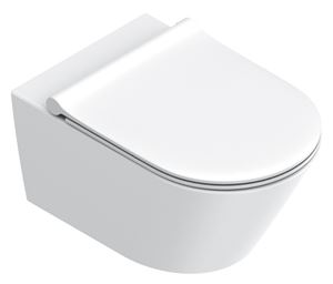 CATALANO ZERO závěsné WC, Silentech splachování, Cataglaze+Silver Titanium, matná bílá 