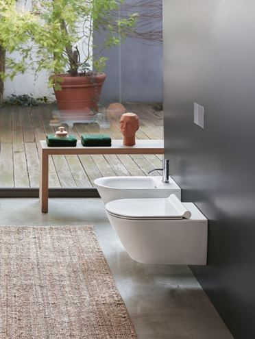 CATALANO ZERO závěsné WC, Silentech splachování, Cataglaze+Silver Titanium, matná bílá  0111550021 Obrázek - fotka
