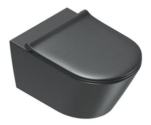 CATALANO ZERO závěsné WC, Silentech splachování, Cataglaze+Silver Titanium, matná černá 