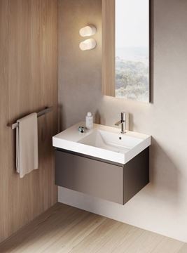 CATALANO ZERO umyvadlo 75 cm, s přepadem, Cataglaze+Silver Titanium 0120780001 Obrázek - fotka